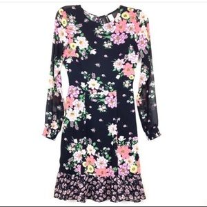 H&M floral long sleeves dress size 2